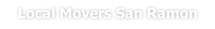 Local Movers San Ramon